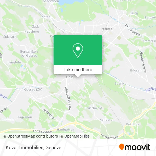 Kozar Immobilien map
