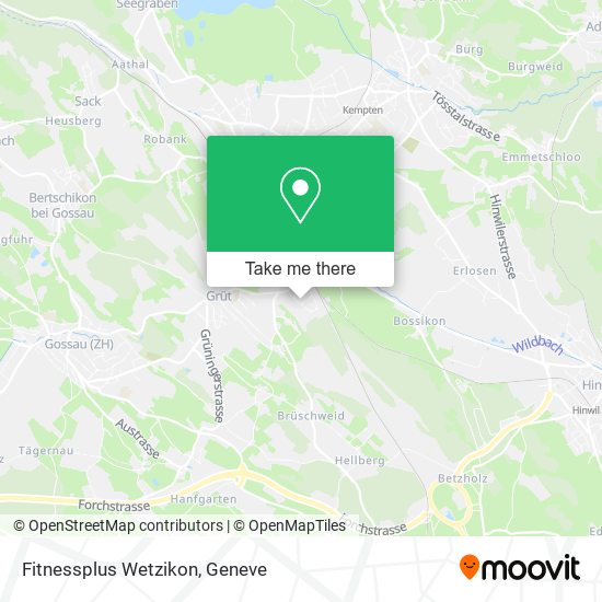Fitnessplus Wetzikon map