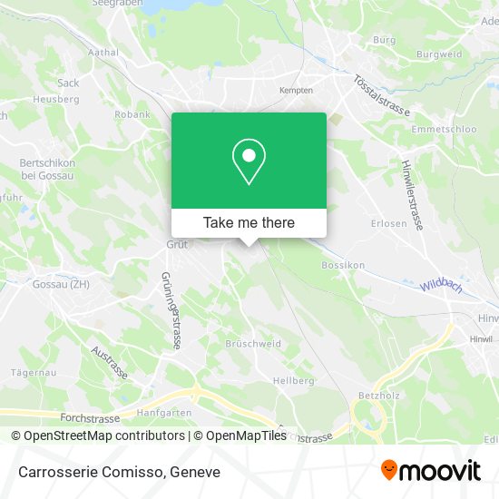 Carrosserie Comisso map