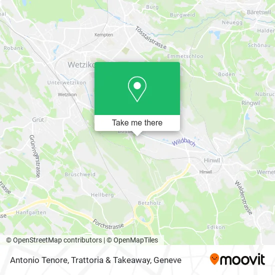 Antonio Tenore, Trattoria & Takeaway map