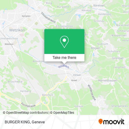 BURGER KING map