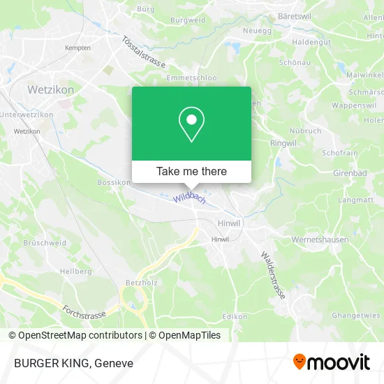 BURGER KING map