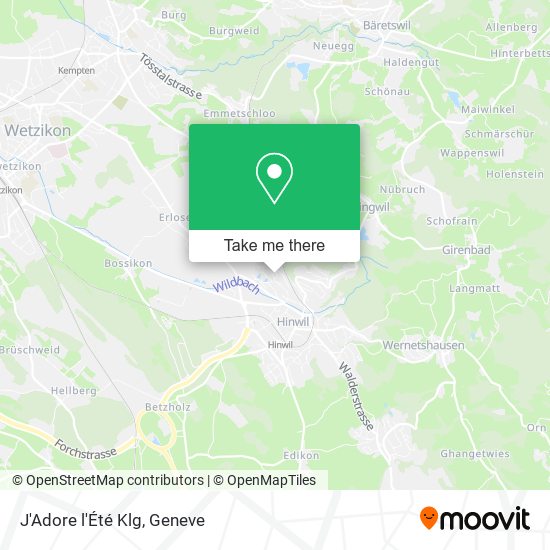 J'Adore l'Été Klg map