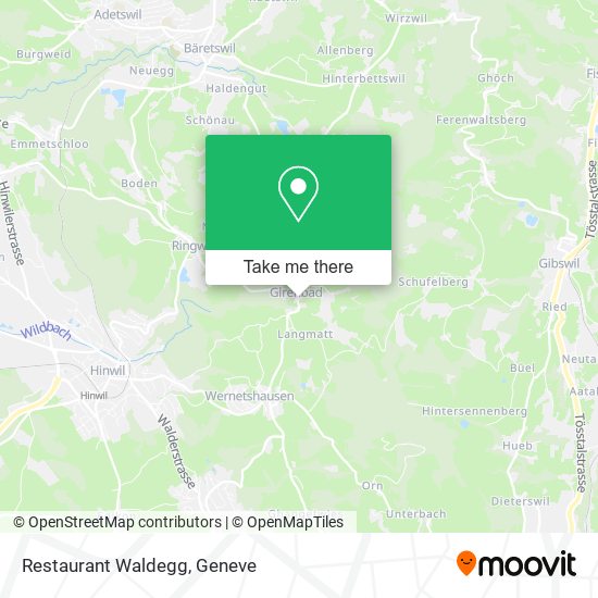 Restaurant Waldegg map