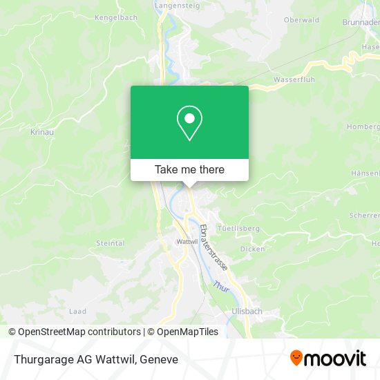 Thurgarage AG Wattwil map