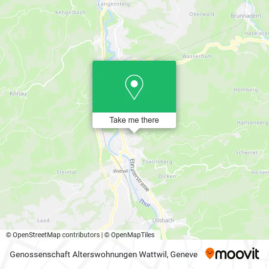 Genossenschaft Alterswohnungen Wattwil map