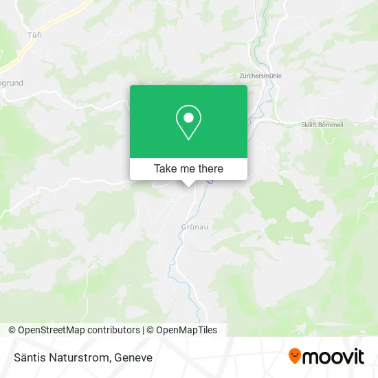 Säntis Naturstrom map