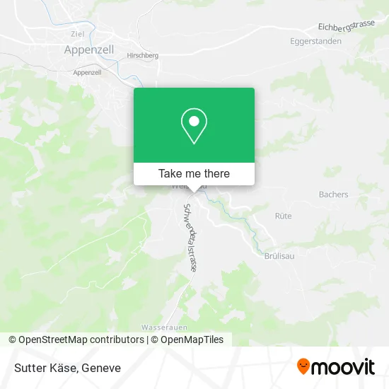 Sutter Käse map