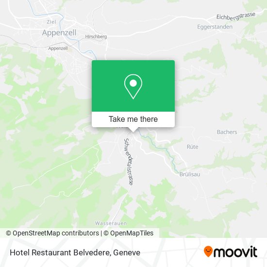 Hotel Restaurant Belvedere map