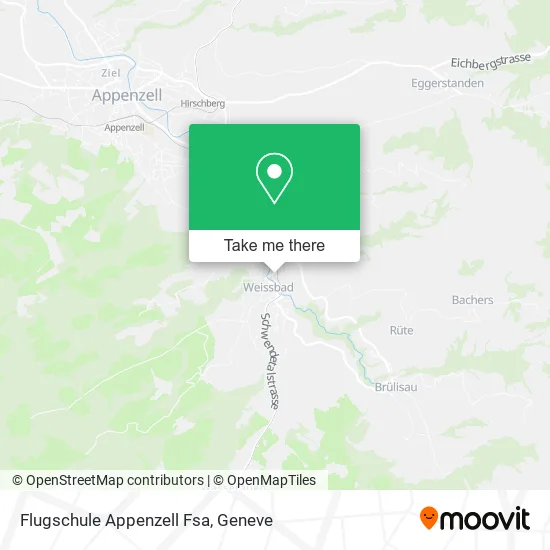 Flugschule Appenzell Fsa map