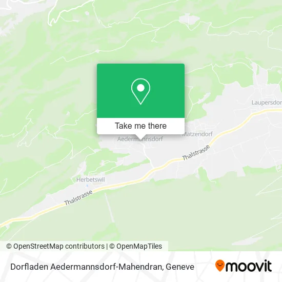 Dorfladen Aedermannsdorf-Mahendran map