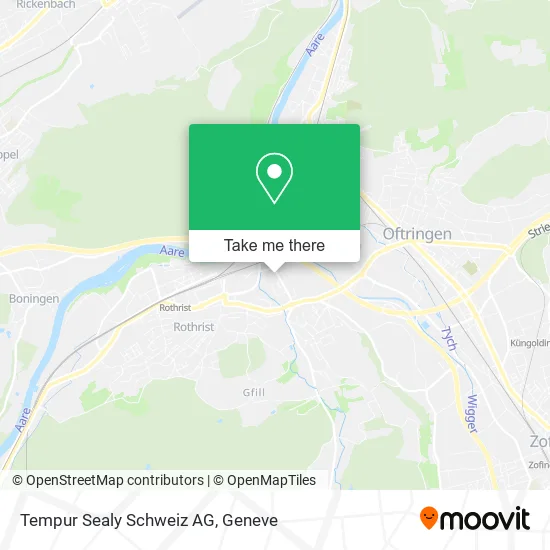 Tempur Sealy Schweiz AG map