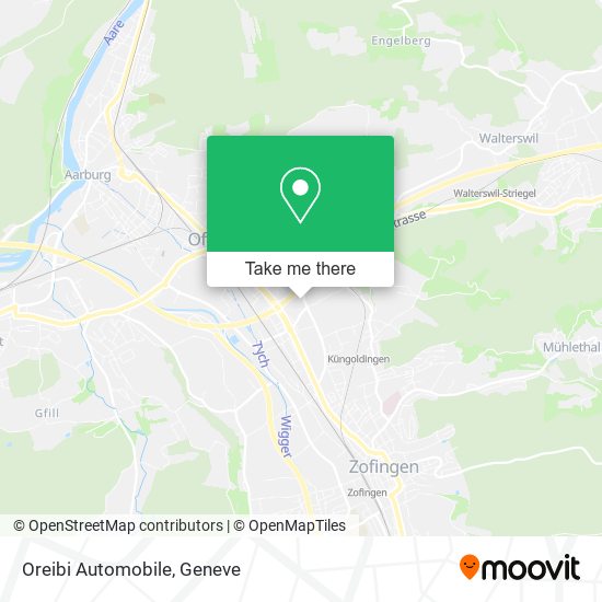 Oreibi Automobile map