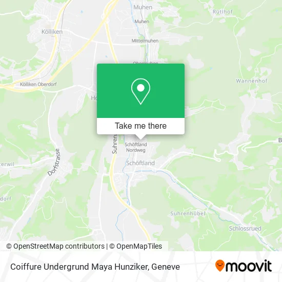 Coiffure Undergrund Maya Hunziker map