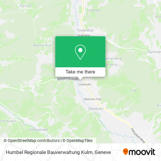 Humbel Regionale Bauverwaltung Kulm map