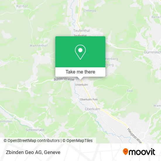Zbinden Geo AG map