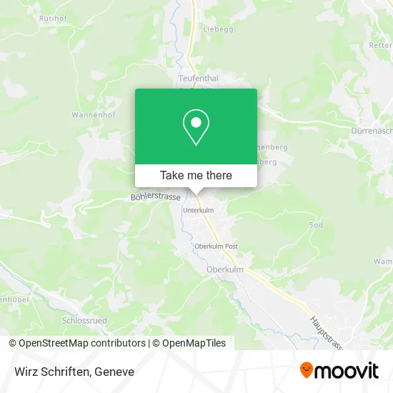Wirz Schriften map
