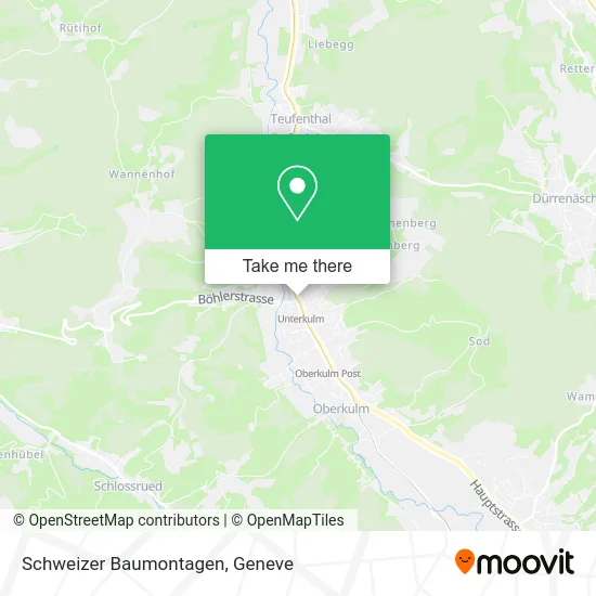 Schweizer Baumontagen map