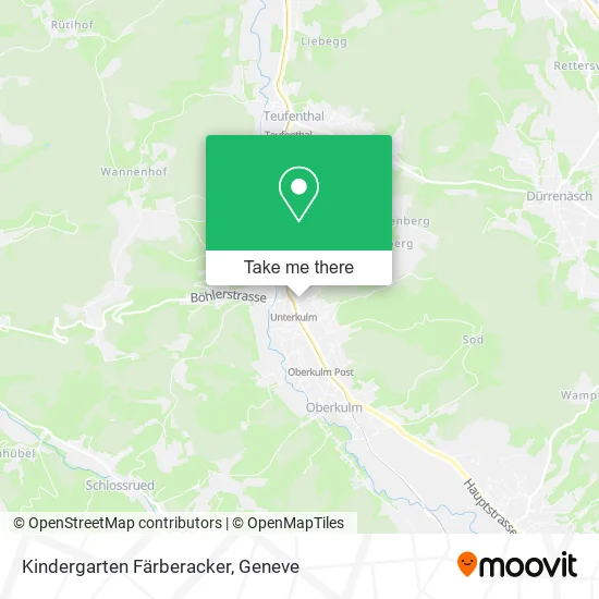 Kindergarten Färberacker map