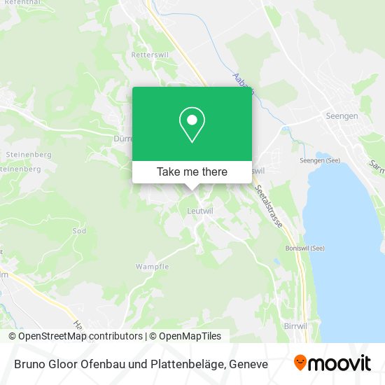 Bruno Gloor Ofenbau und Plattenbeläge map