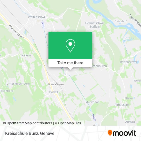 Kreisschule Bünz map