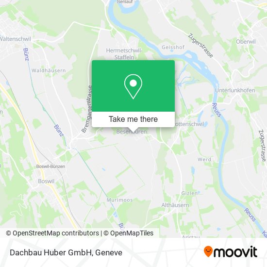 Dachbau Huber GmbH map