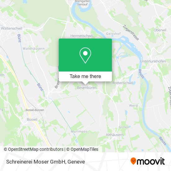 Schreinerei Moser GmbH map