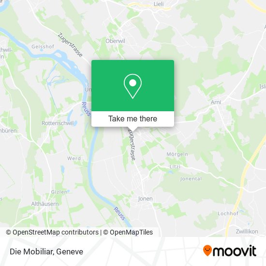 Die Mobiliar map