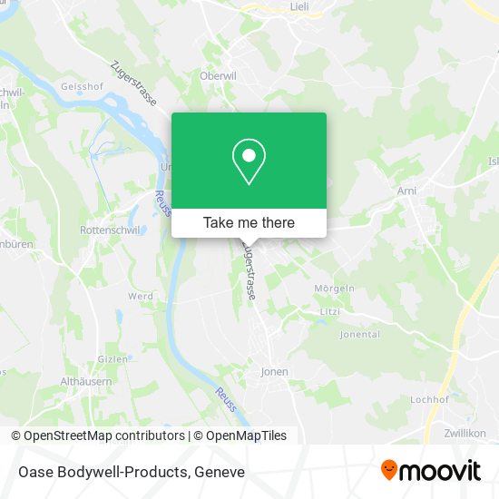 Oase Bodywell-Products map