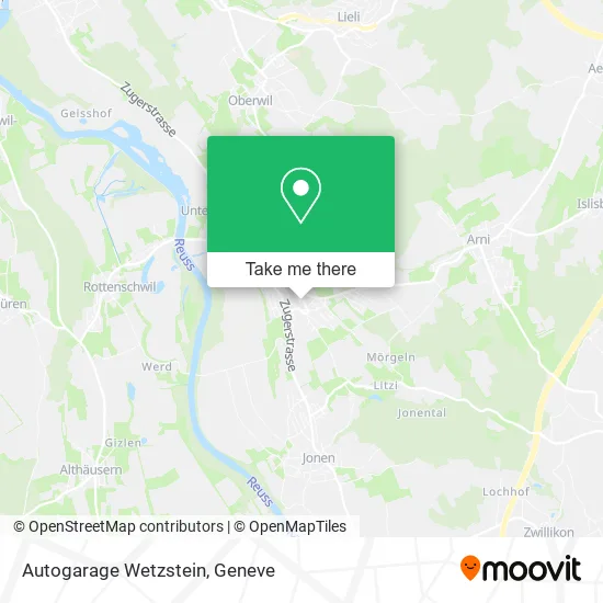 Autogarage Wetzstein map