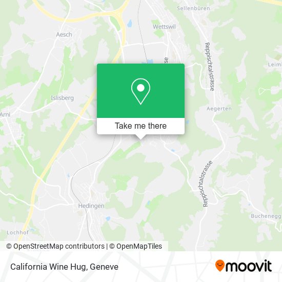 California Wine Hug map
