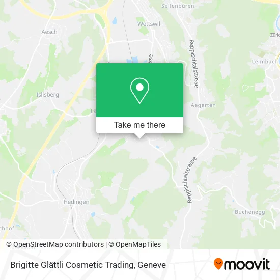 Brigitte Glättli Cosmetic Trading map