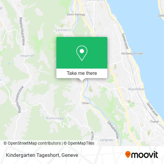 Kindergarten Tageshort map