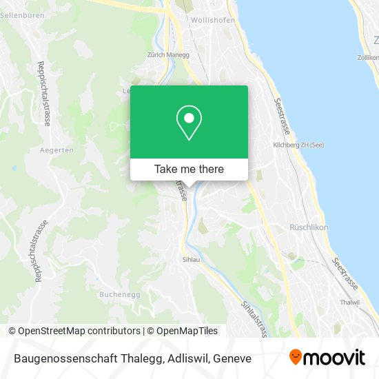 Baugenossenschaft Thalegg, Adliswil map