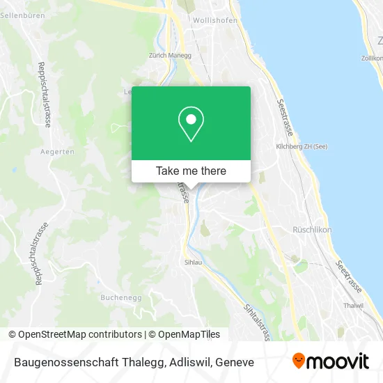 Baugenossenschaft Thalegg, Adliswil map
