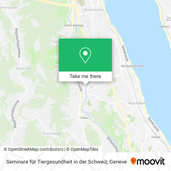 Seminare für Tiergesundheit in der Schweiz map