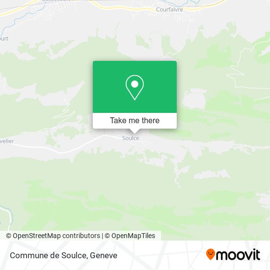 Commune de Soulce map