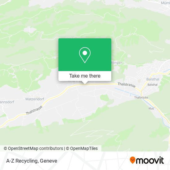 A-Z Recycling map
