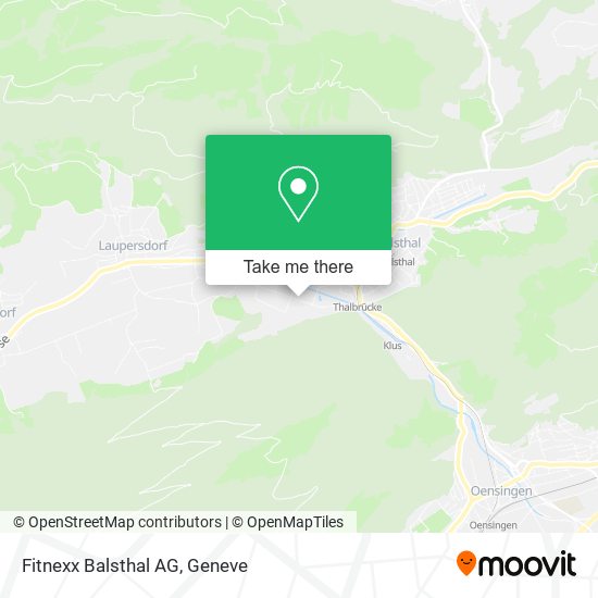 Fitnexx Balsthal AG map