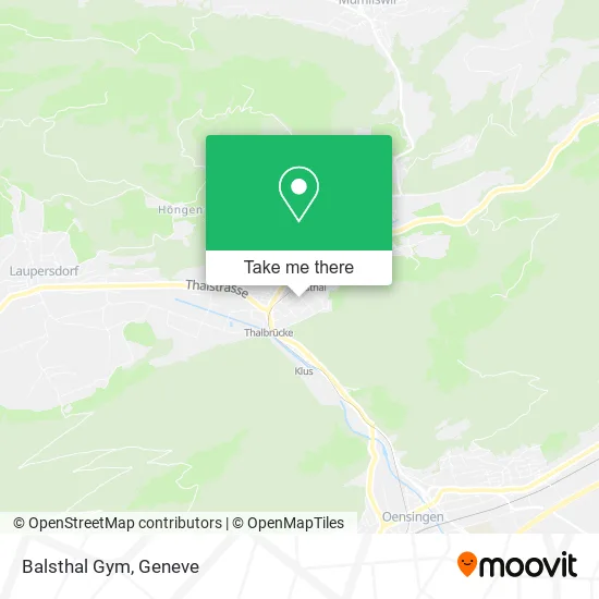 Balsthal Gym map