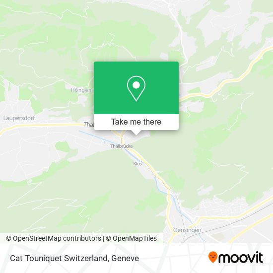 Cat Touniquet Switzerland map