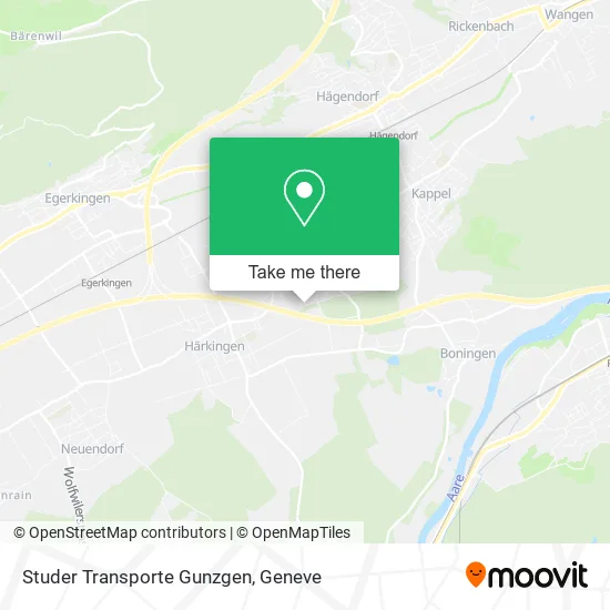 Studer Transporte Gunzgen map