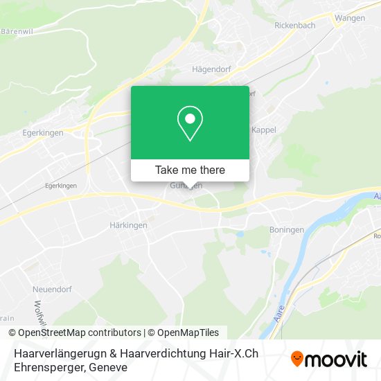 Haarverlängerugn & Haarverdichtung Hair-X.Ch Ehrensperger map
