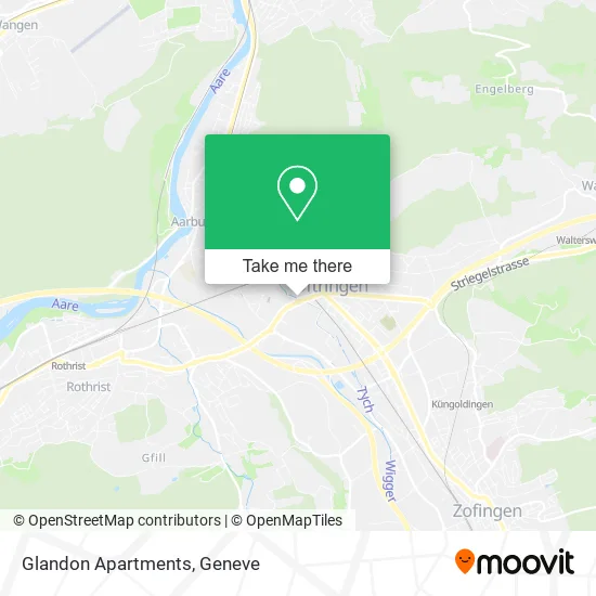 Glandon Apartments map