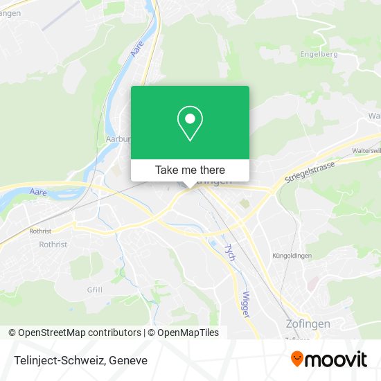 Telinject-Schweiz map