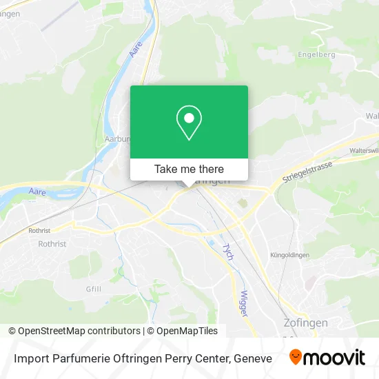 Import Parfumerie Oftringen Perry Center map