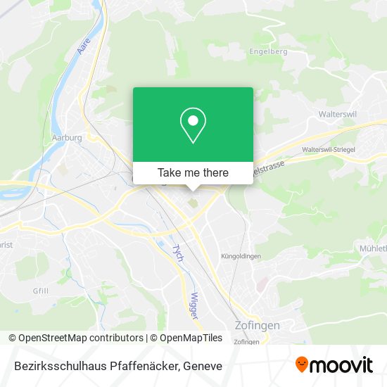 Bezirksschulhaus Pfaffenäcker map