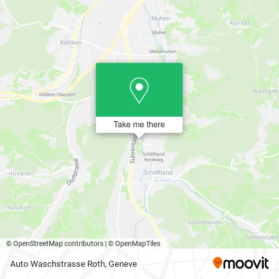 Auto Waschstrasse Roth map