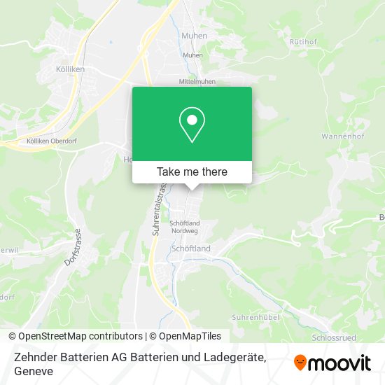 Zehnder Batterien AG Batterien und Ladegeräte map