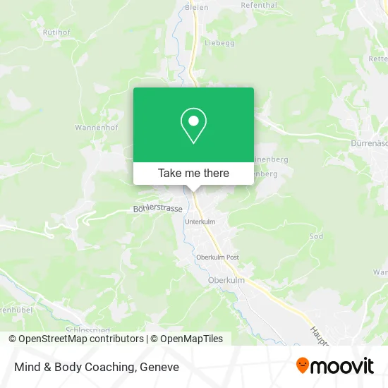 Mind & Body Coaching map